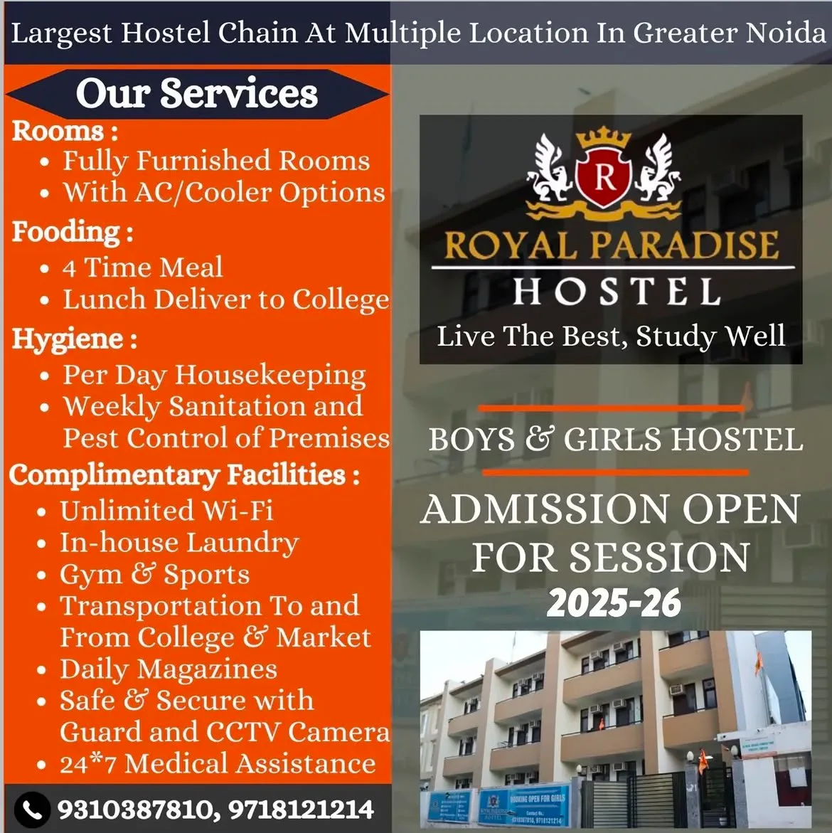 Royal Paradise Girls Hostel (Campus-7)